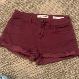 Burgundy/ maroon shorts